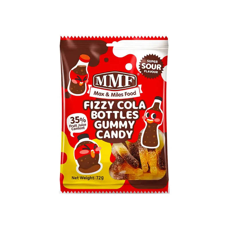 MMF Fizzy Cola Bottles Gummy Candy 72g