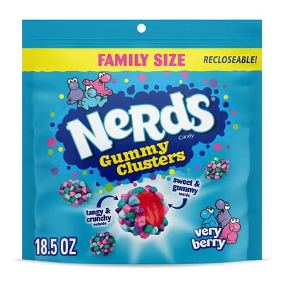 Nerds Gummy Clusters Very Berry Family Size 18.5oz