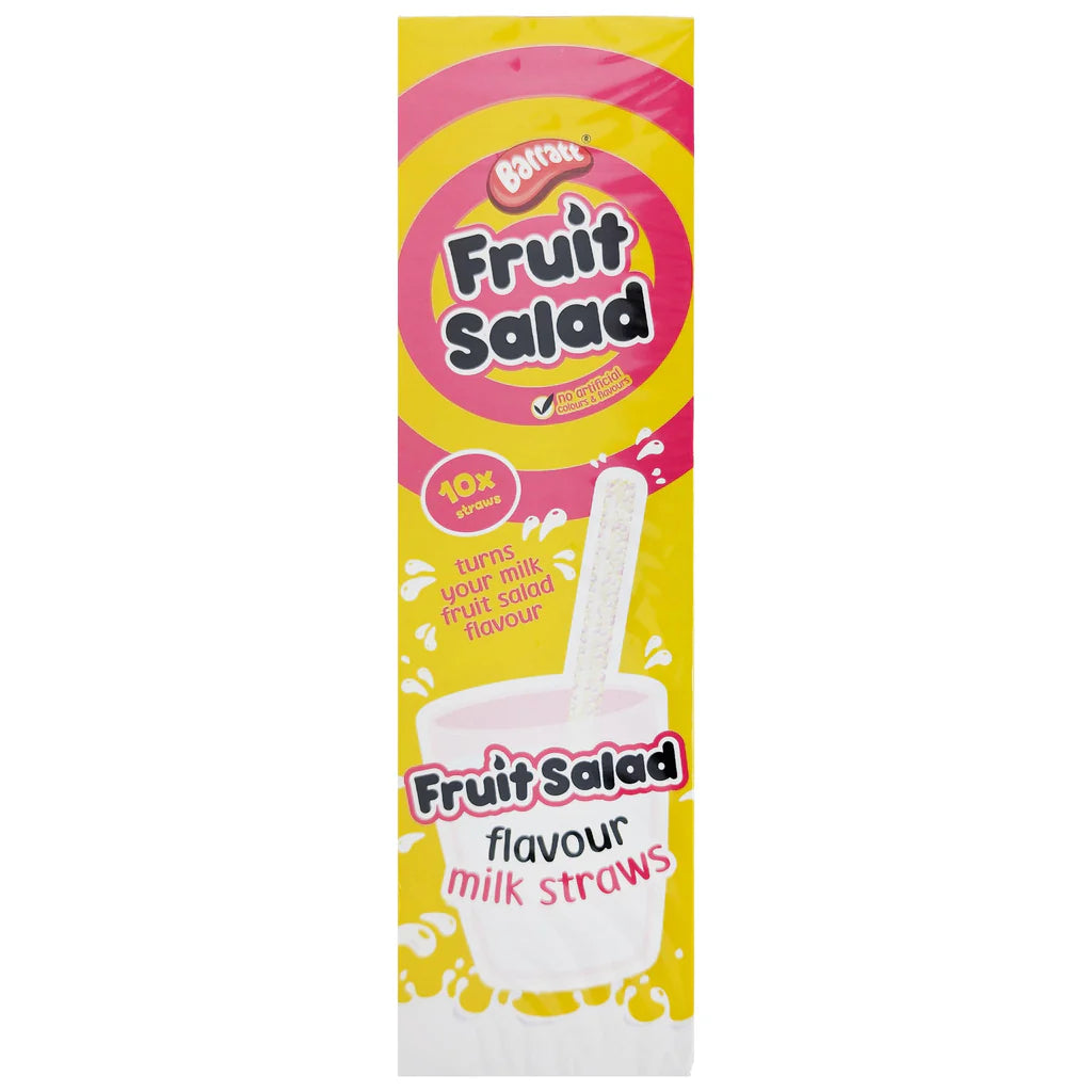 UK Barratt Fruit Salad Milk Straws 60g