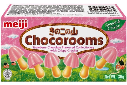 Meiji Chocorooms Strawberry Chocolate Flavoured 36g