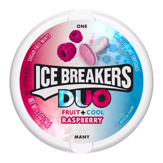 Ice Breakers Duo Raspberry+Cool Sugarfree Mints