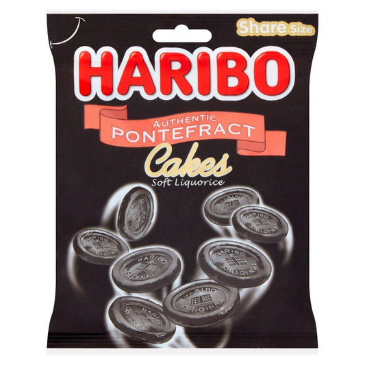Haribo Authentic Pontefract Cakes Soft Liquorice 160g
