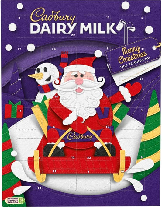UK Cadbury Dairy Milk Advent Calendar 90g