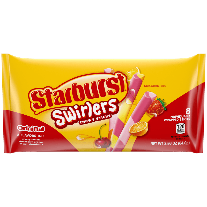 US Starburst Swirlers Chewy Sticks 84.0g