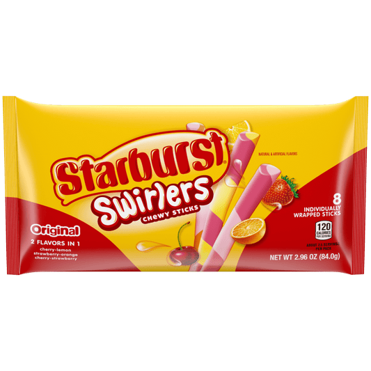 US Starburst Swirlers Chewy Sticks 84.0g