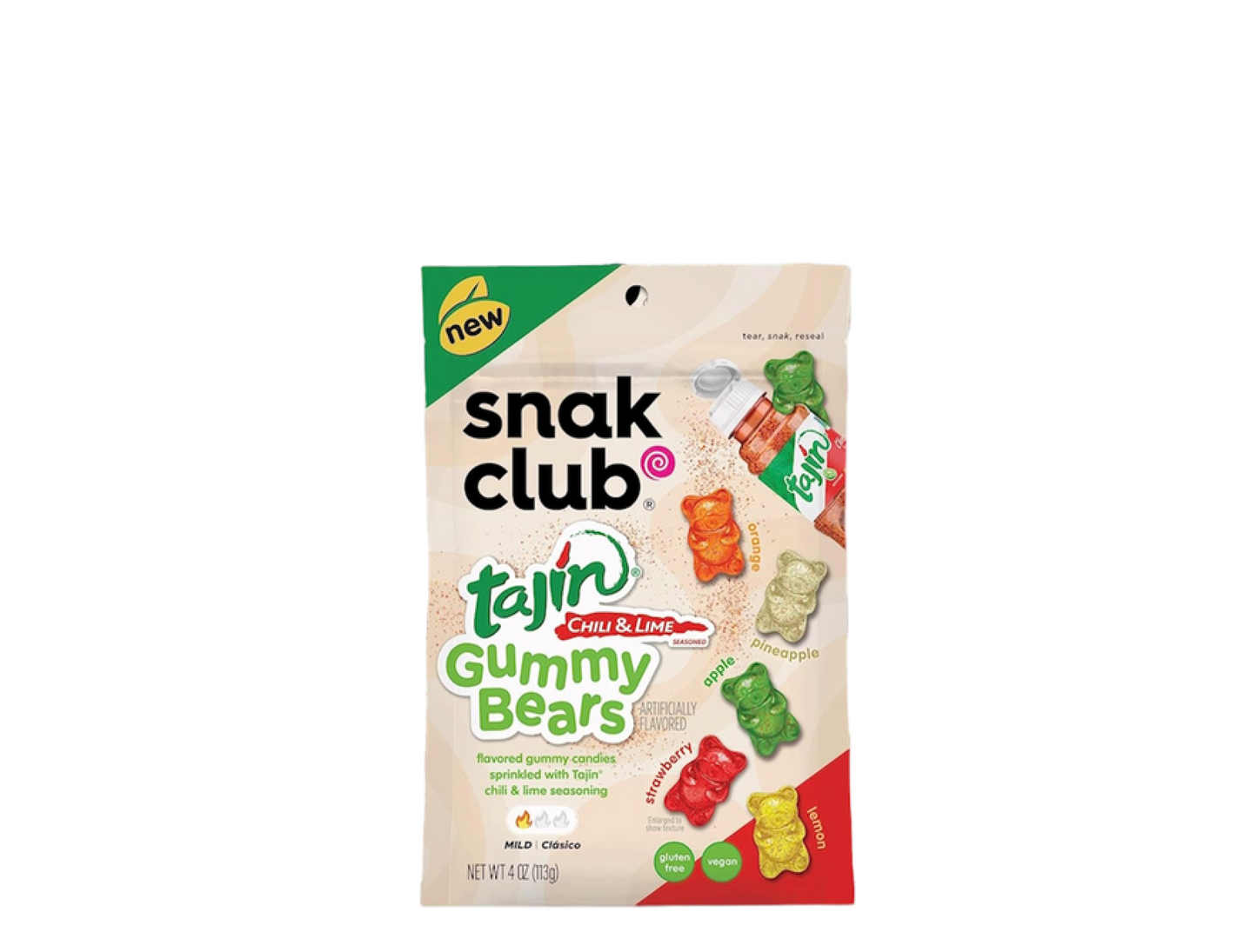 Snak Club Tajin Gummy Bears 64g