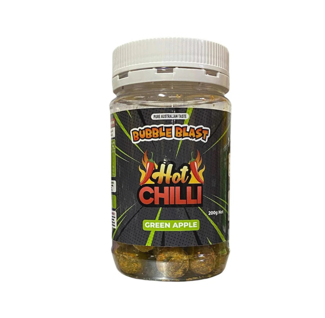 Bubble Blast Hot Chilli Green Apple 200g
