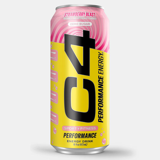 C4 Strawberry Blast Zero Sugar Energy Drink 473ml