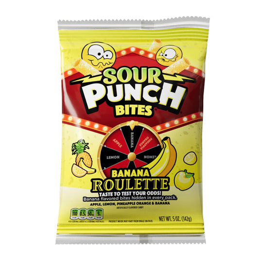 Sour Punch Bites Banana Roulette 142g