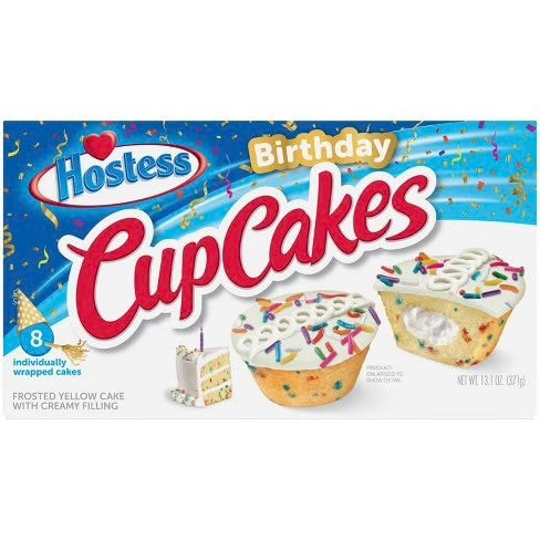 Hostess Birthday CupCakes 13.1 Oz