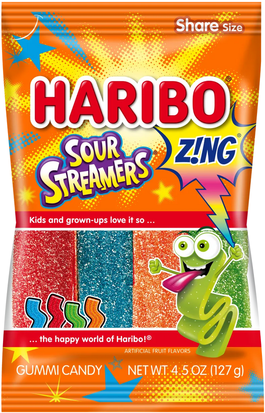 Haribo Sour Streamers 127g