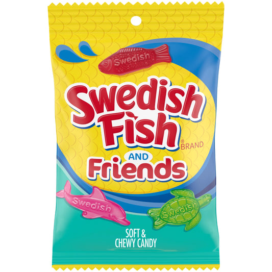 Swedish Fish And Friends Soft & Chewy Candy 228g