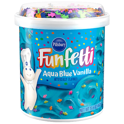 Pillsbury Funfetti Aqua Blue Vanilla 15.6Oz