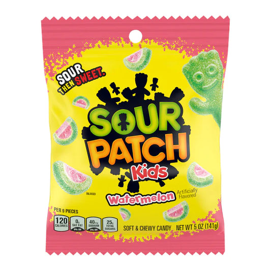 Sour Patch Kids Watermelon Soft & Chewy Candy 141g