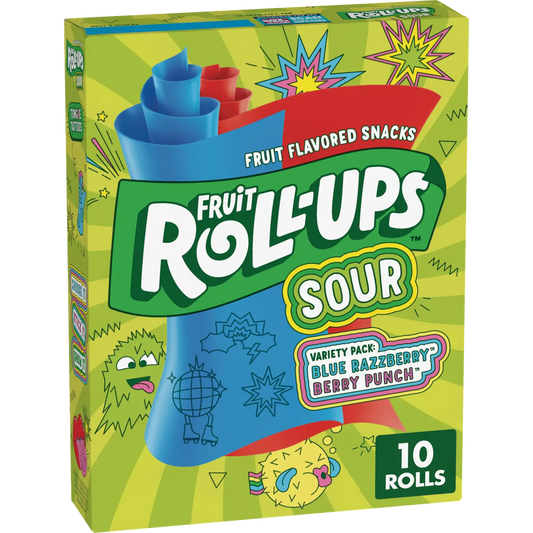 US Fruit Roll-Ups Sour 141g