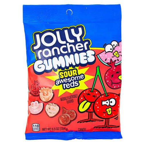 Jolly Rancher Gummies Sour Awesome Reds 184g