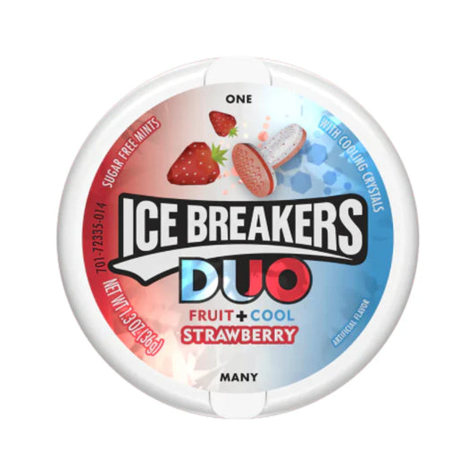 Ice Breakers Duo Strawberry+Cool Sugarfree Mints