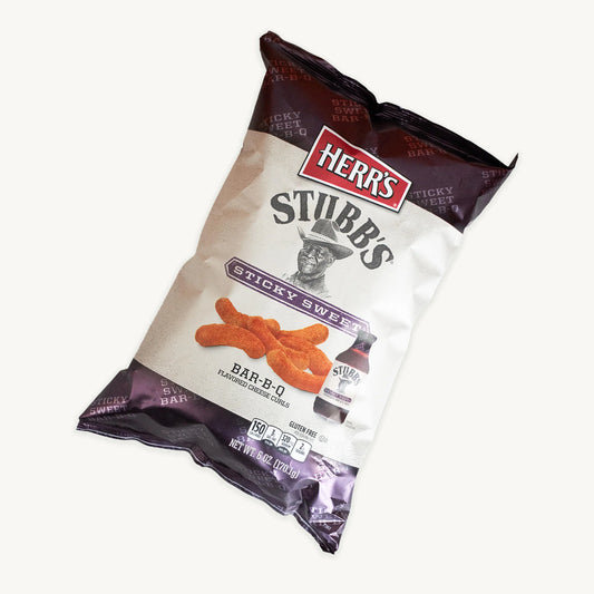 HERR’S Stubb’s sticky sweet BAR-B-Q Cheese Curls 170g