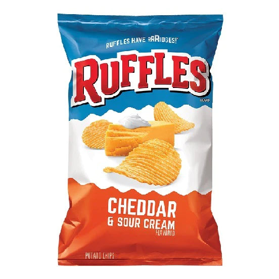 Ruffles Cheddar and Sour Cream chips 184.2g