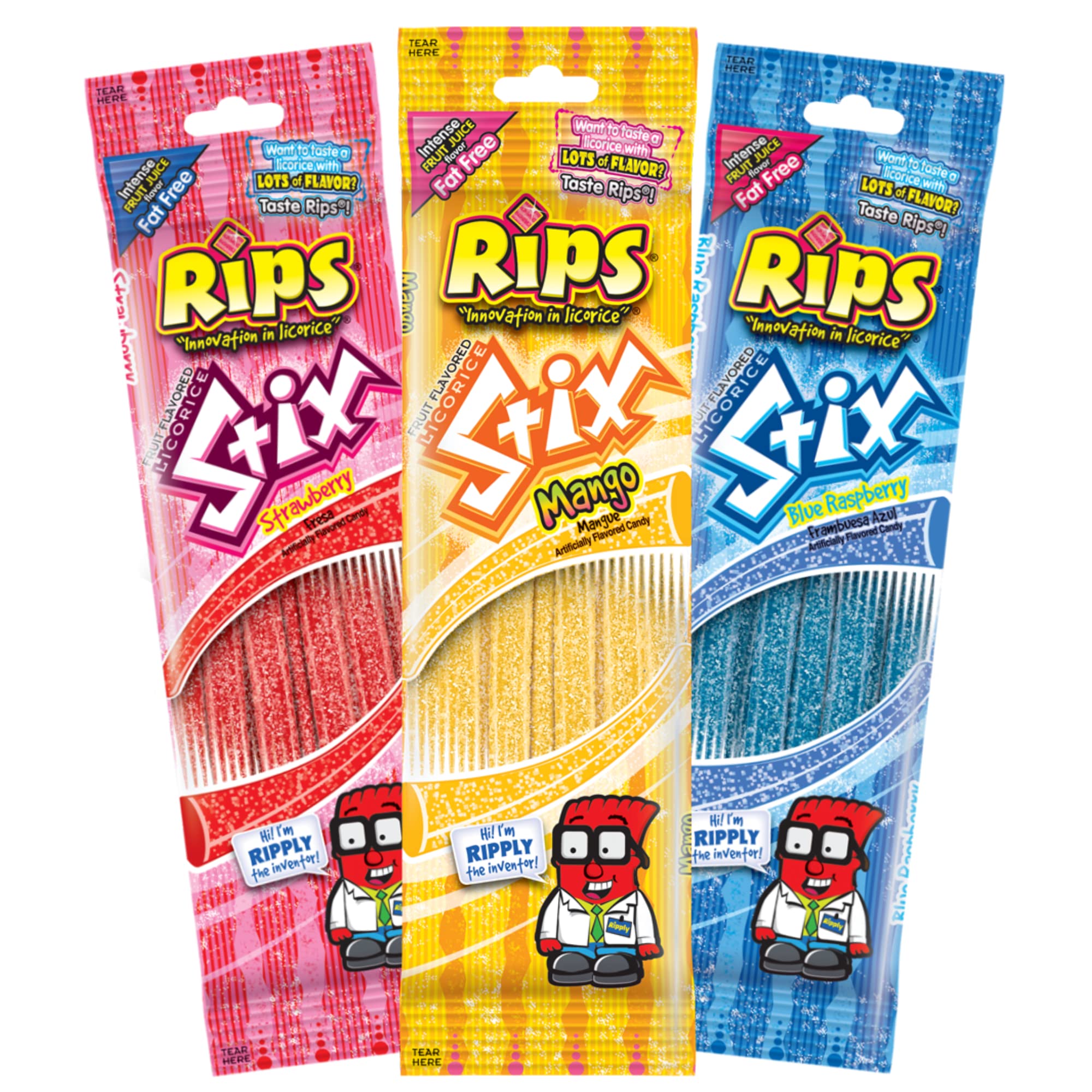 Rips Licorice Stix Mango 1.76Oz – Candyverse