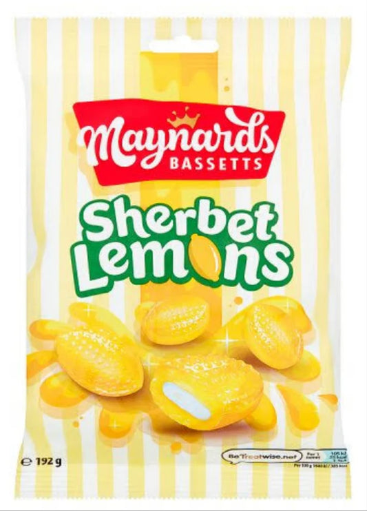 Maynards Bassetts Sherbet Lemons 192g