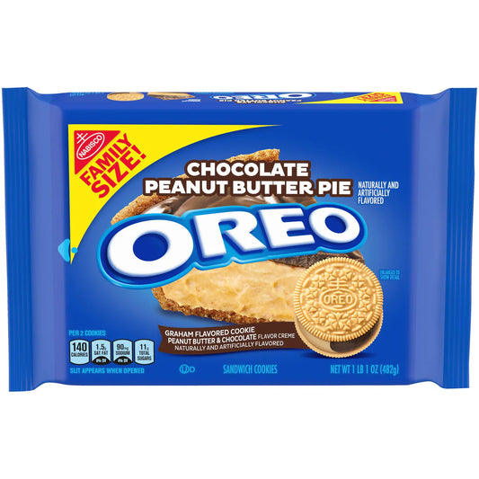 Oreo Chocolate Peanut Butter Pie Family Size