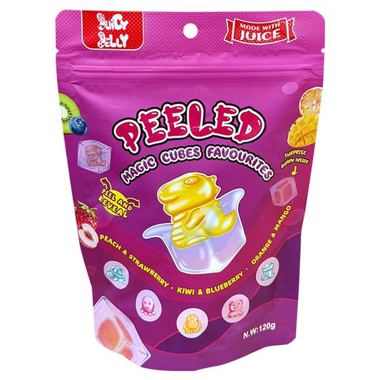 Juicy Jelly Peeled Magic Cubes Favourites 120g single retail item