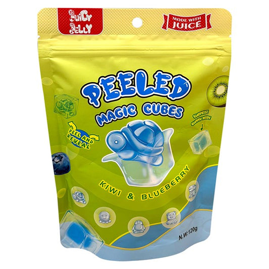 Juicy Jelly Peeled Magic Cubes Kiwi & Blueberry 120g single retail item