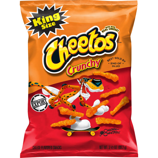 Cheetos Crunchy Cheese Flavoured Snacks King Size 99.2g