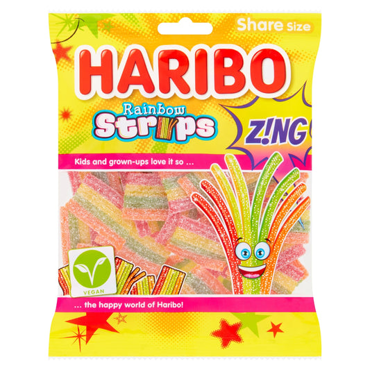 Haribo Rainbow Strips Zing 130g
