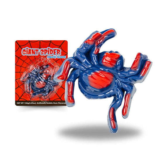 Lolloz Giant Gummy Spider bubble gum flavoured 150g
