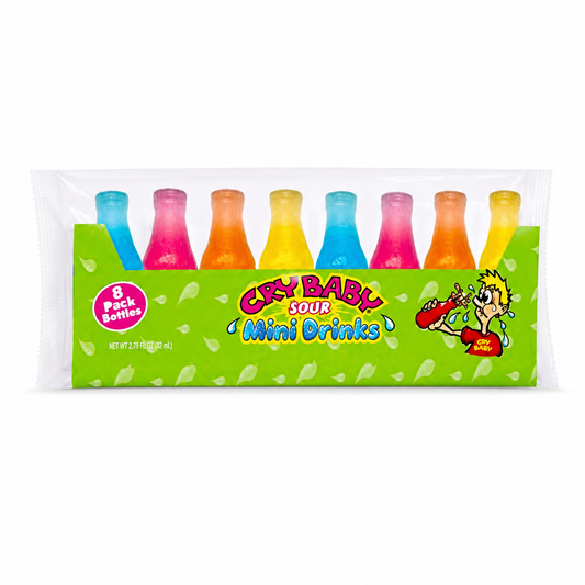 Nik-L-Nip Cry Baby Sour Wax Bottles 8 Pack
