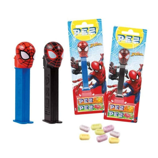 Assorted Spider-Man PEZ dispensers with candy refills 17g