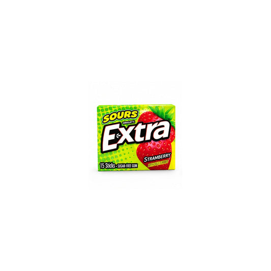Extra Sours Strawberry 15 sticks